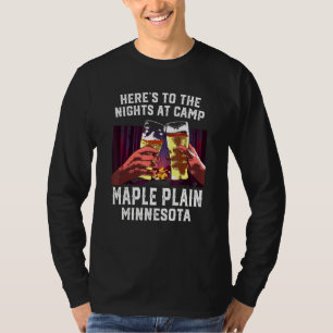 Camiseta Heres Às Noites No Campo Maple Plin Camping Mi