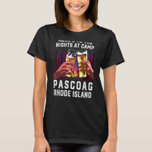Camiseta Heres Às Noites No Campo Pascoag Acampando Rhode