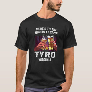 Camiseta Heres Às Noites No Campo Tyro Camping Virginia