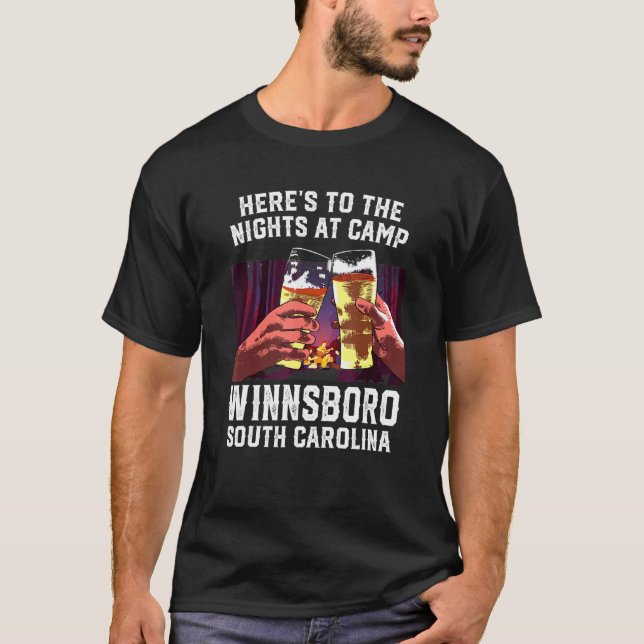 Camiseta Heres Às Noites No Campo Winnsboro (Frente)