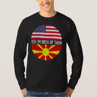 Camiseta Heri da família de bandeiras norte-americana Half 