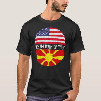 Camiseta Heri da família de bandeiras norte-americana Half
