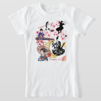 Camiseta Heritage Stealth: Vintage Kunoichi Graphic Tee