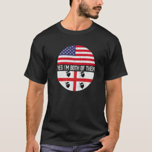 Camiseta Herito Da Família Bandeira Meio-Americana Da Sarde