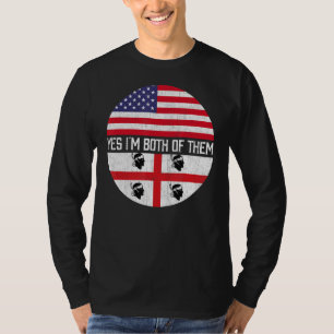 Camiseta Herito Da Família Bandeira Meio-Americana Da Sarde