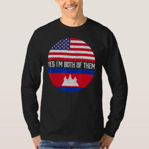 Camiseta Herito da família de bandeiras norte-americana Hal