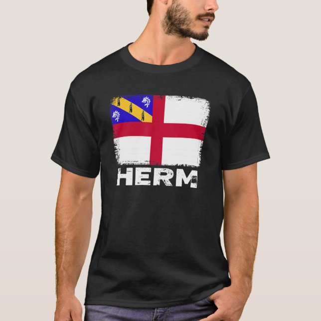 Camiseta Herm Flag Apoio a Herm Pessoas Homens (Frente)