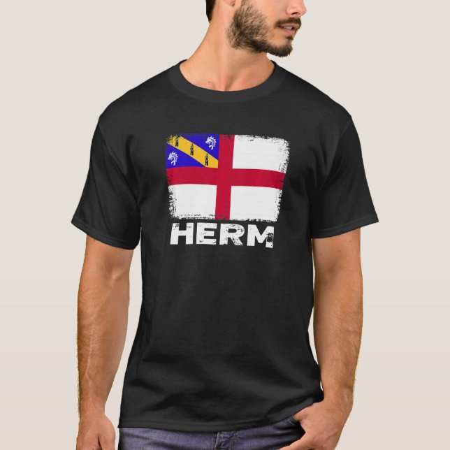 Camiseta Herm Flag Apoio a Herm Pessoas Homens (Frente)