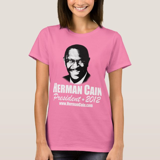 Camiseta Herman Cain 2012, 999 (Frente)
