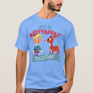 Camiseta Hermey e Rudolph TShirt independentes juntos