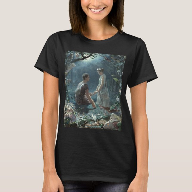 Camiseta Hermia Lysander & fadas Sonho de uma Noite de Verã (Frente)