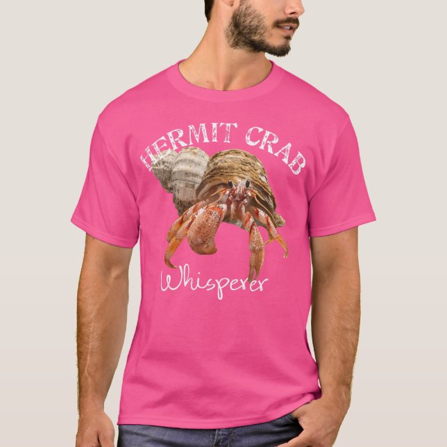 Camiseta Hermit Carab Crab Lover Live Pet Hermit Caranguejo (Frente)