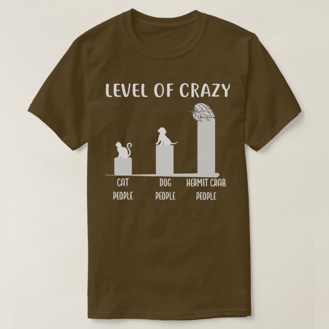 Camiseta Hermit Crab Level of Crazy Hermit Crab Tee (Frente do Design)