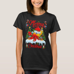 Camiseta Hermit Crab Luz Papais noeis Da Árvore Xmas Hermit