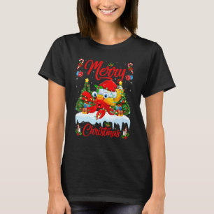 Camiseta Hermit Crab Luz Papais noeis Da Árvore Xmas Hermit
