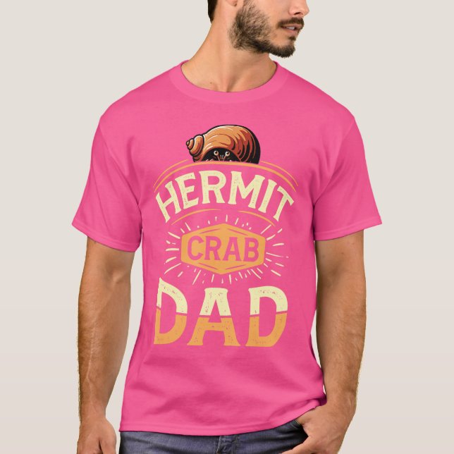 Camiseta Hermit Crab Pai Engraçado Padre Hermit Crab (Frente)