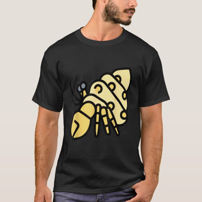 Camiseta Hermit Crab Sea Shell Animal Shellfish Fun (Frente)