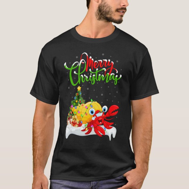 Camiseta Hermit Crab   Xmas Decorations Hermit Crab Christm (Frente)