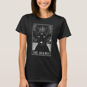 Camiseta Hermit Dog Basenji Tarot Card Pagan Goblincore Occ