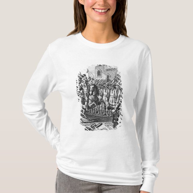 Camiseta Hernando Cortes que revê suas tropas (Frente)