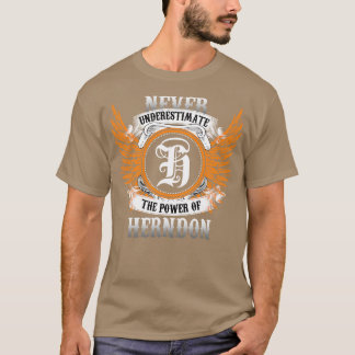 Camiseta Herndon Name Shirt Nunca Subestime A Potência O