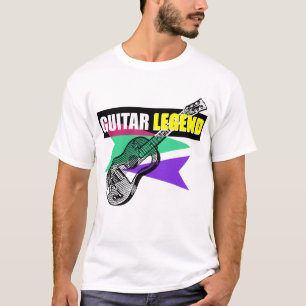 Camiseta Hero Guitar Legend Retro Vintage Illustration Tee