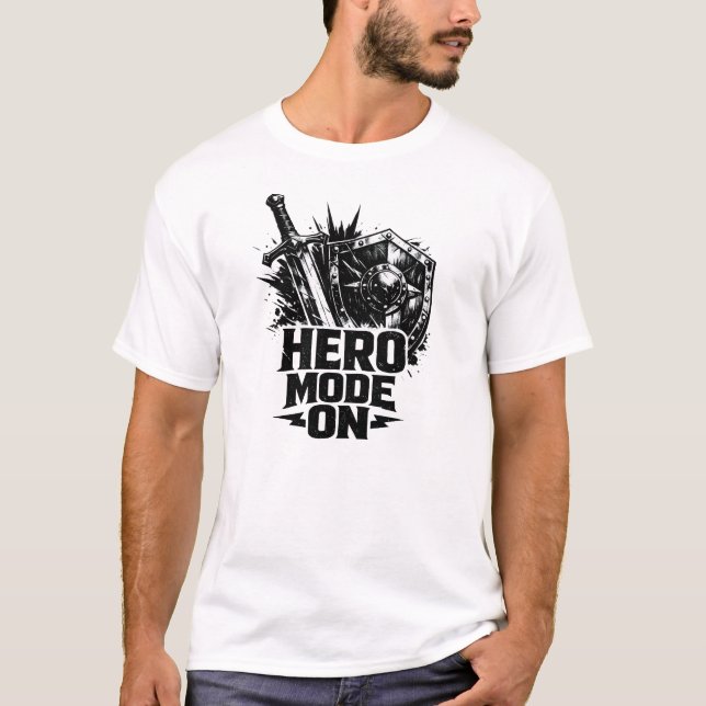 Camiseta Hero Mode On (Frente)