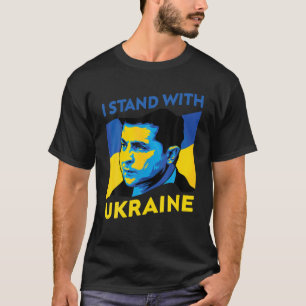 Camiseta Hero Volodymyr Zelensky Eu Defendo A Ucrânia Ukrai