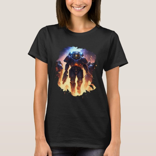 Camiseta Heroes in space the amazing Space Marines (Frente)