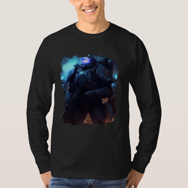 Camiseta Heroes in space the amazing Space Marines  1 (Frente)