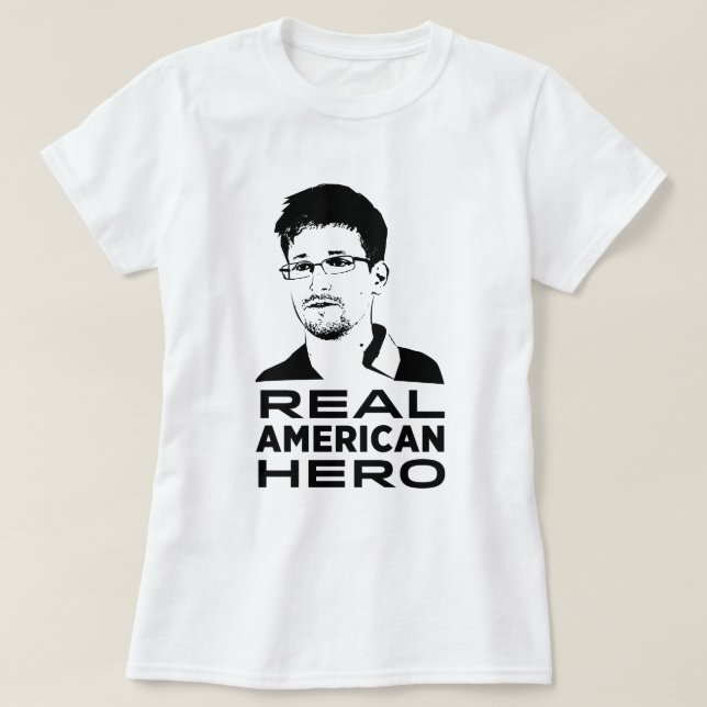 Camiseta Herói americano real (Frente do Design)