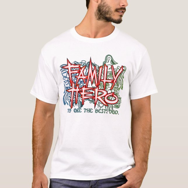 Camiseta Herói da família (Frente)