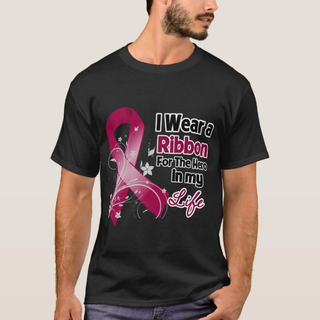 Camiseta Herói da fita do Amyloidosis em minha vida (Frente)