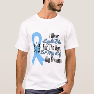 Camiseta Herói da fita do cancro da próstata meu vovô