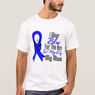 Camiseta Herói da fita do cancro do cólon minha mamã