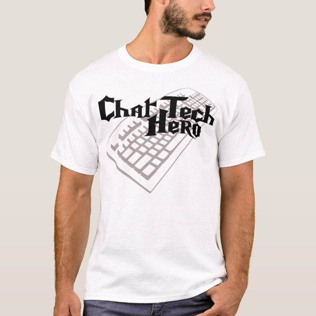 Camiseta Herói da tecnologia do bate-papo (Frente)
