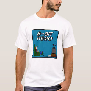 Camiseta herói de 8 bits