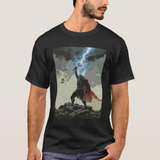 Camiseta Herói - Deus do trovão Mitologia Nórdica