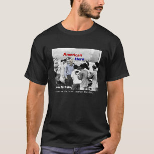 Camiseta Herói do americano de John McCain do PRISIONEIRO