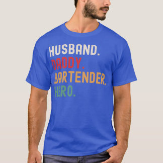 Camiseta Herói do Bartender do Pai Marido