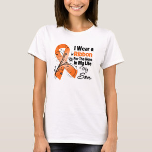 Camiseta Herói do filho em minha leucemia da vida