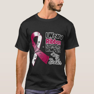 Camiseta Herói do irmão em meu cancer do pescoço da cabe