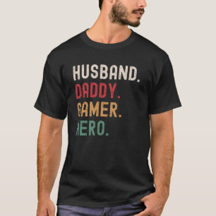Camiseta Herói do Jogador do Pai Marido