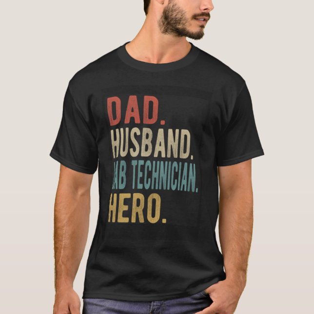 Camiseta Herói do Laboratório do pai Husband (Frente)