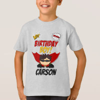 Herói do Livro de BD Birthday Boy com Nome