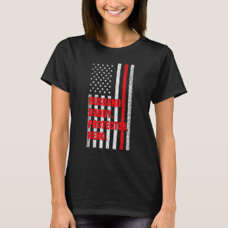 Camiseta Herói do Pai de Bombeiros do Pai do Marido