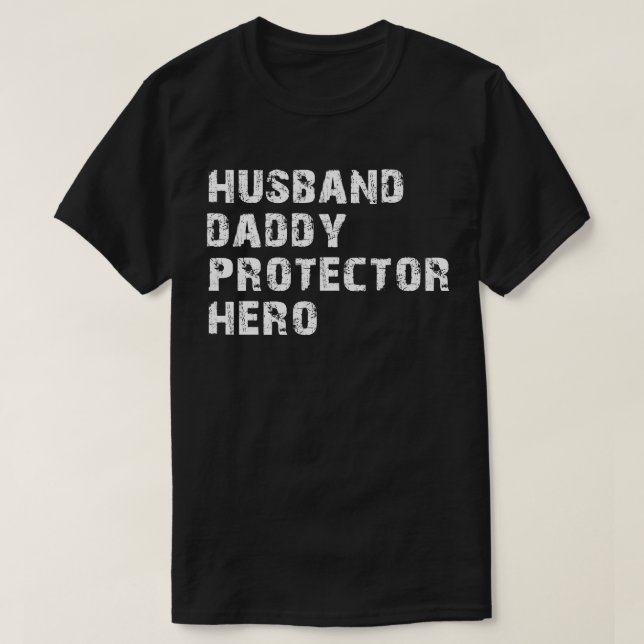 Camiseta herói do pai do marido (Frente do Design)
