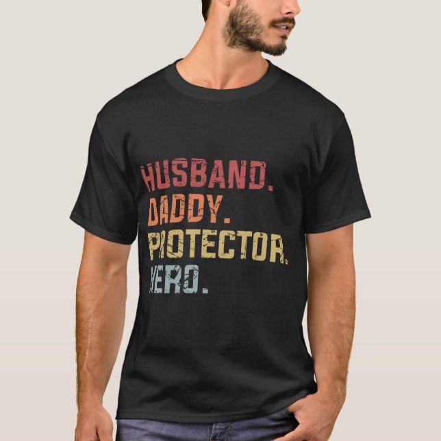 Camiseta Herói do Pai para marido (2) (Frente)