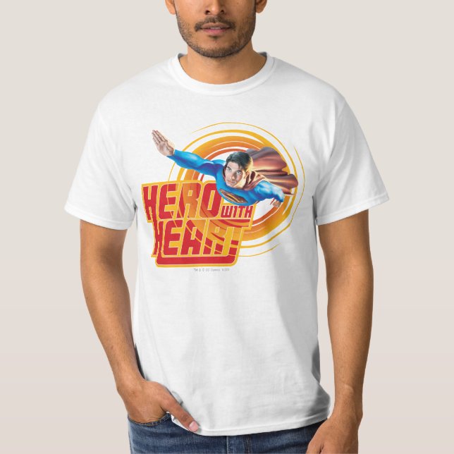 Camiseta Herói do Super-Homem com Coração (Frente)