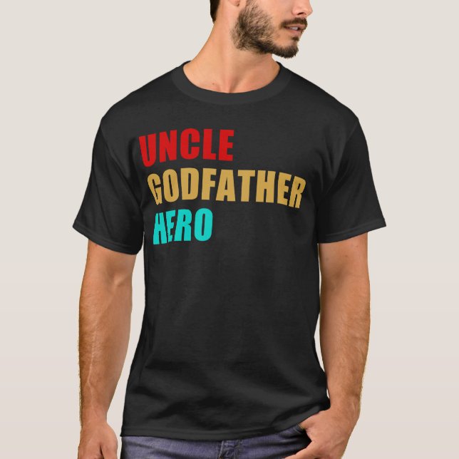 Camiseta herói do tio padrinho (Frente)